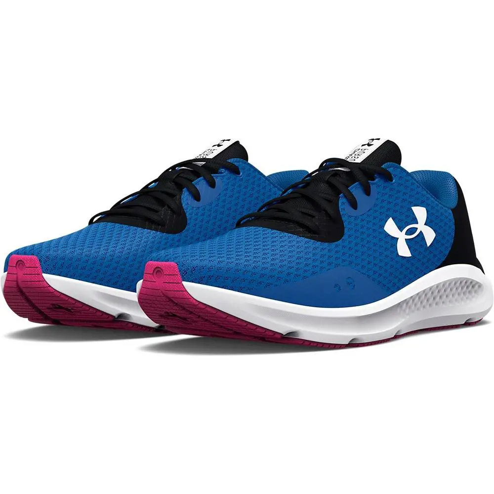 Under Armour 3024889 Womens UA Charged Pursuit 3 Training Running Athletic Shoes Victory Blue