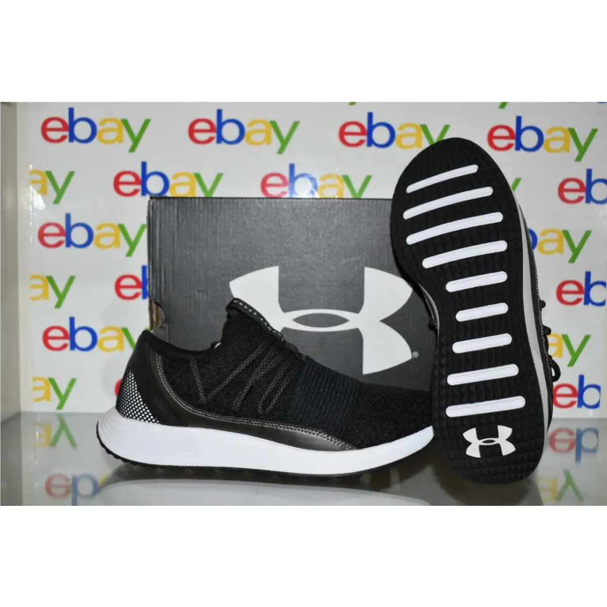 Under Armour shoes - Under Arfmour Breathe Lace - Under Arfmour Breathe Lace - 3019973 001 - Black, Manufacturer: Black/White 1
