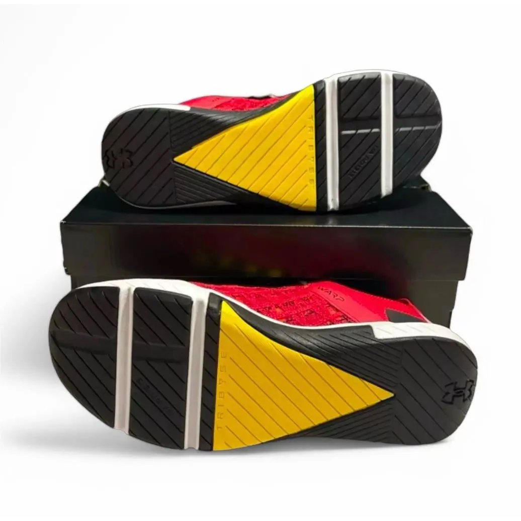 Under Armour shoes - Under Armour TriBase Reign 5 - 3026909-600 - Red/ Black/ White- University Of Maryland 1