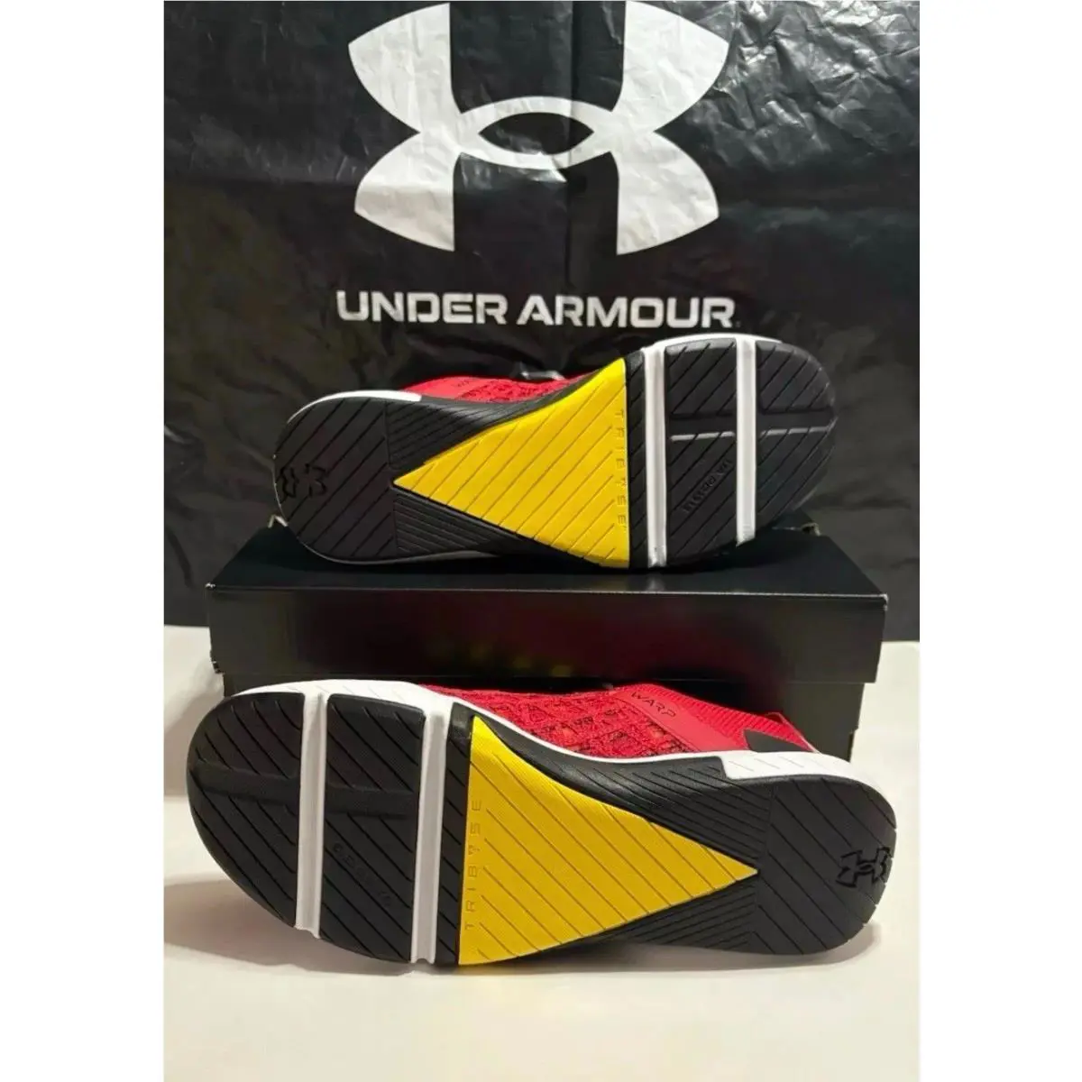 Under Armour shoes - Under Armour TriBase Reign 5 - 3026909-600 - Red/ Black/ White- University Of Maryland 5