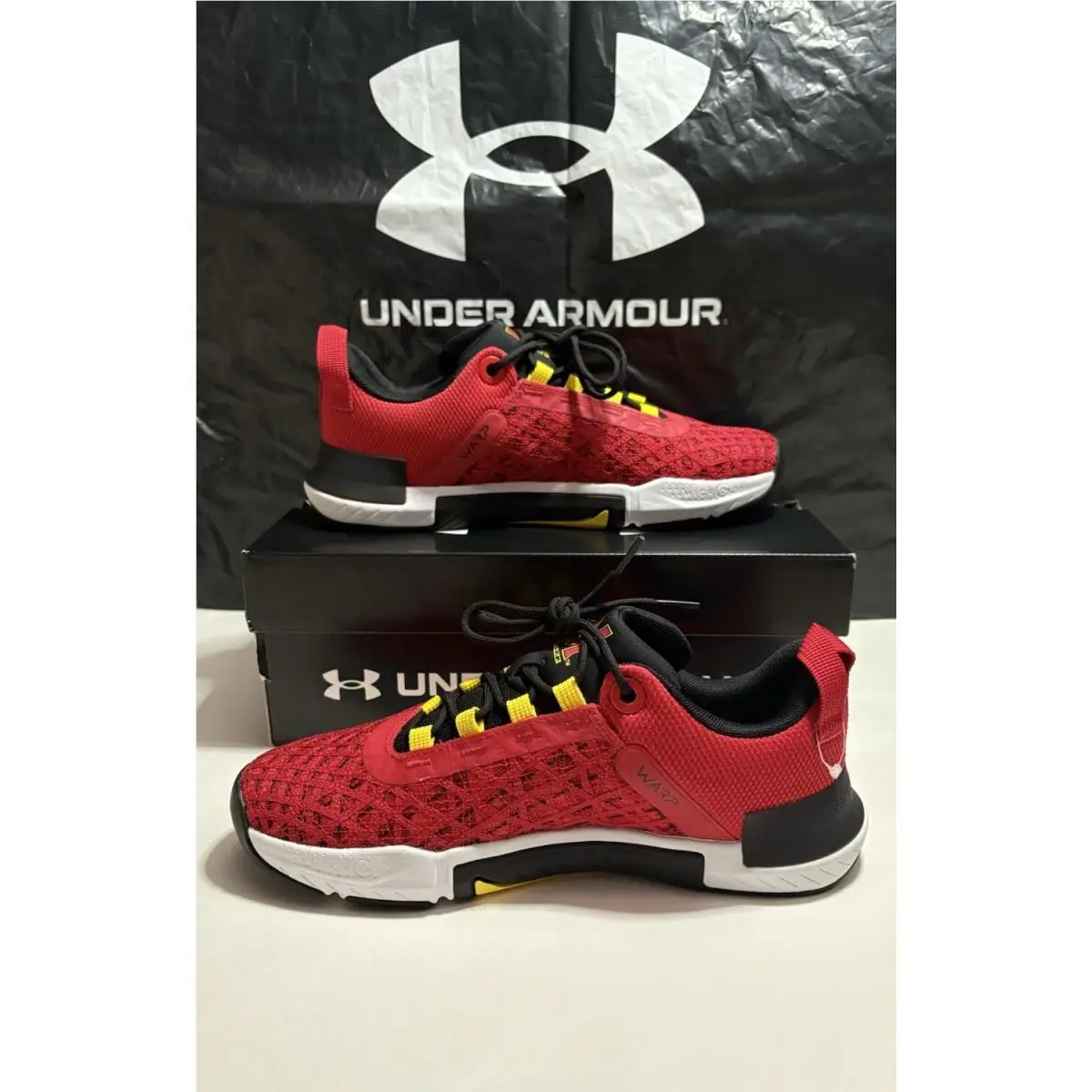 Under Armour shoes - Under Armour TriBase Reign 5 - 3026909-600 - Red/ Black/ White- University Of Maryland 20