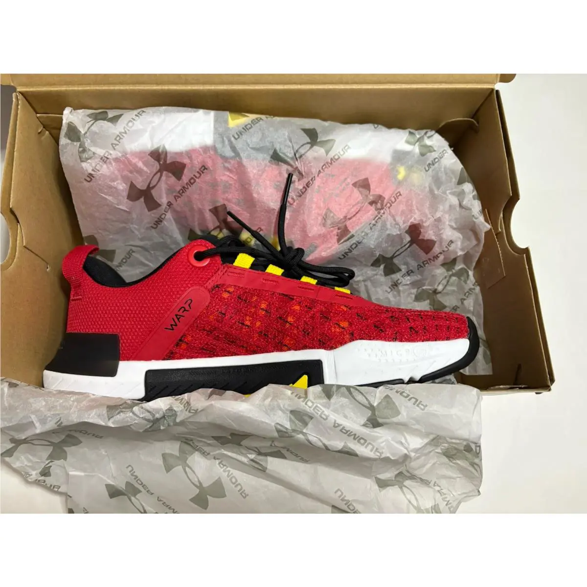 Under Armour shoes - Under Armour TriBase Reign 5 - 3026909-600 - Red/ Black/ White- University Of Maryland 14