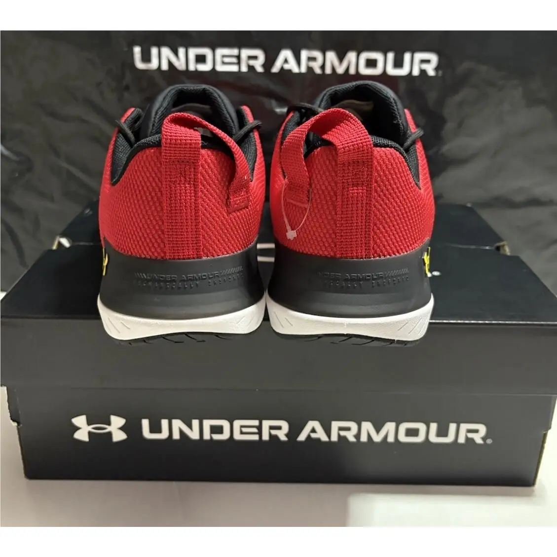 Under Armour shoes - Under Armour TriBase Reign 5 - 3026909-600 - Red/ Black/ White- University Of Maryland 28