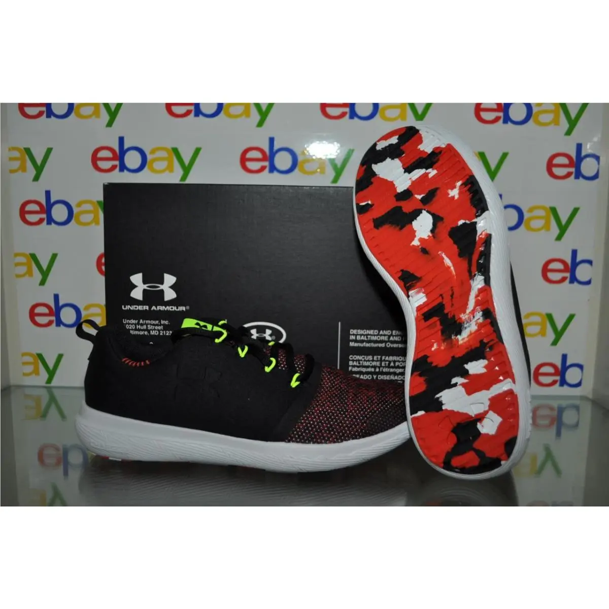 Under Armour shoes - Under Armour Charged 24/7 - Charged - Black/Red 1