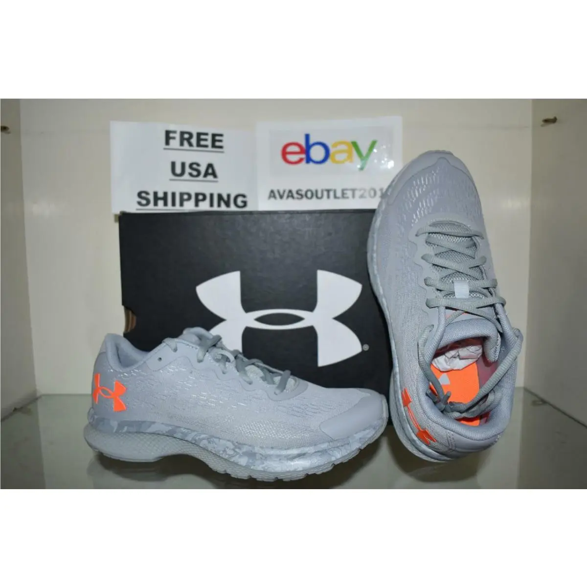 Under Armour shoes - UA Charged Bandit 6 Camo - 3024072 100 - Gray 0