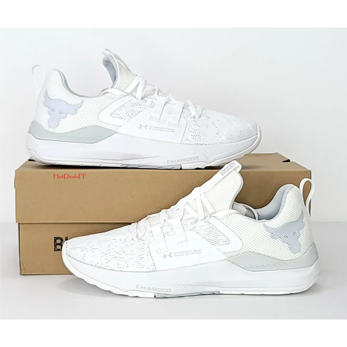 Under Armour shoes - Under Armour Project Rock - Project Rock - 3023006 - White, Manufacturer: White / Halo Gray 4