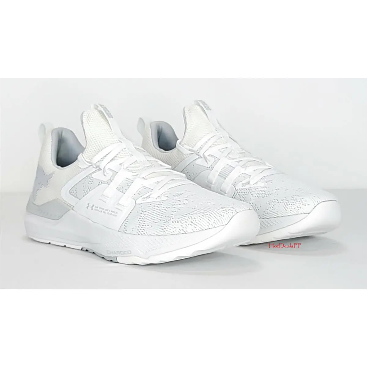 Under Armour shoes - Under Armour Project Rock - Project Rock - 3023006 - White, Manufacturer: White / Halo Gray 6