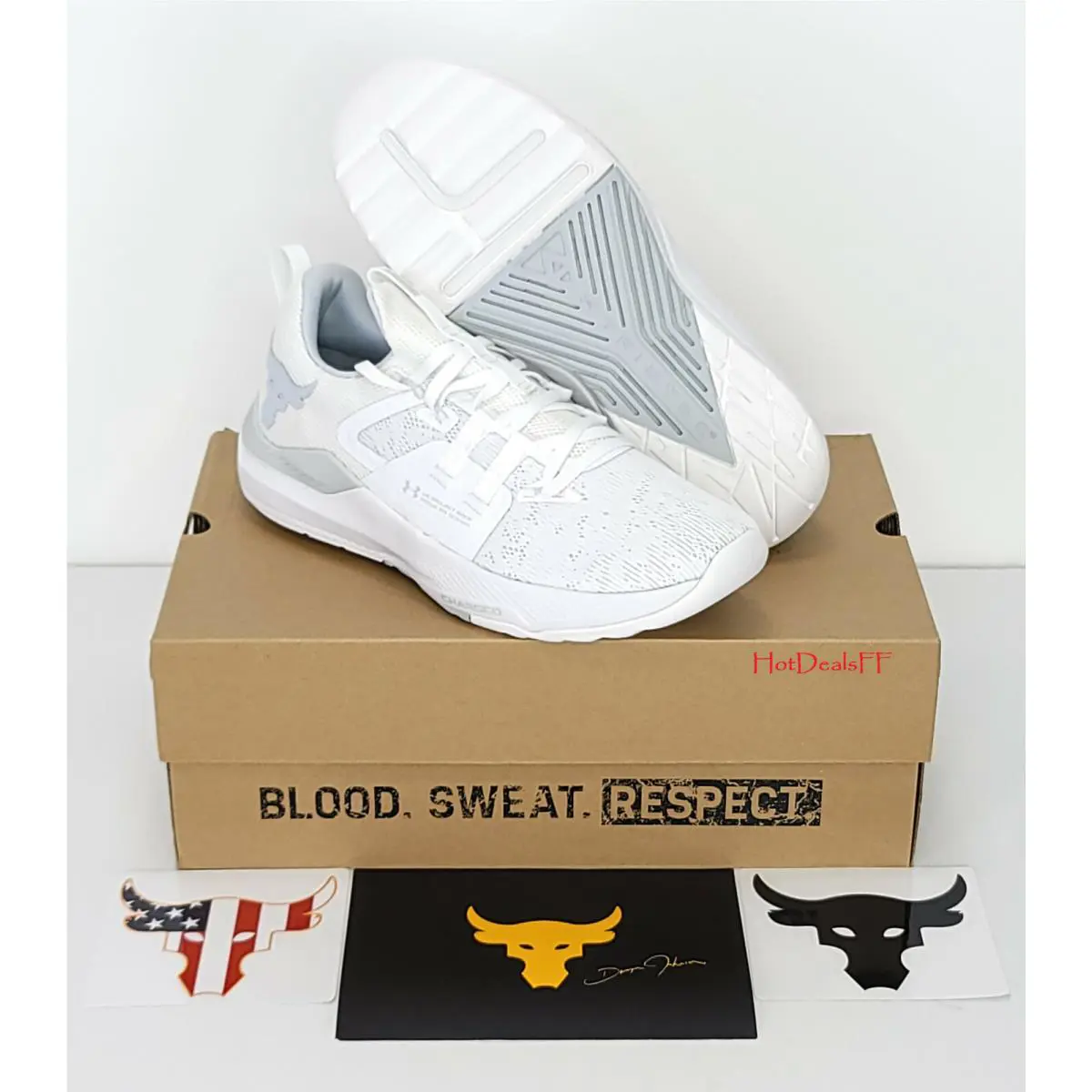 Under Armour shoes - Under Armour Project Rock - Project Rock - 3023006 - White, Manufacturer: White / Halo Gray 20