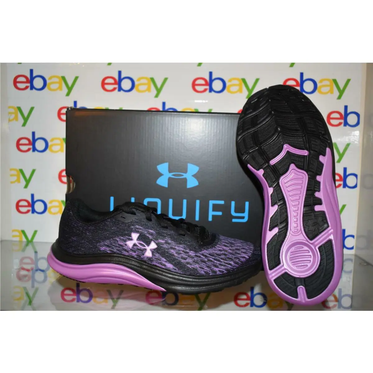 Under Armour shoes - Under Armour Liquify Rebel - Liquify Rebel - 3023022 002 - Black/Purple, Manufacturer: Black / Exotic Bloom / Exotic Bloom 1