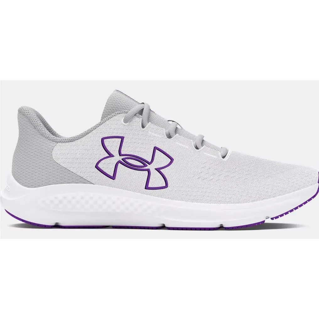 Under Armour shoes - Under Armour Charged Pursuit 3 - 3026523-110 - White/Halo Gray/LAVISH 4