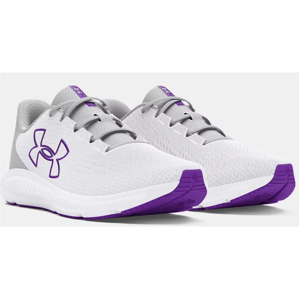 Under Armour shoes - Under Armour Charged Pursuit 3 - 3026523-110 - White/Halo Gray/LAVISH 5