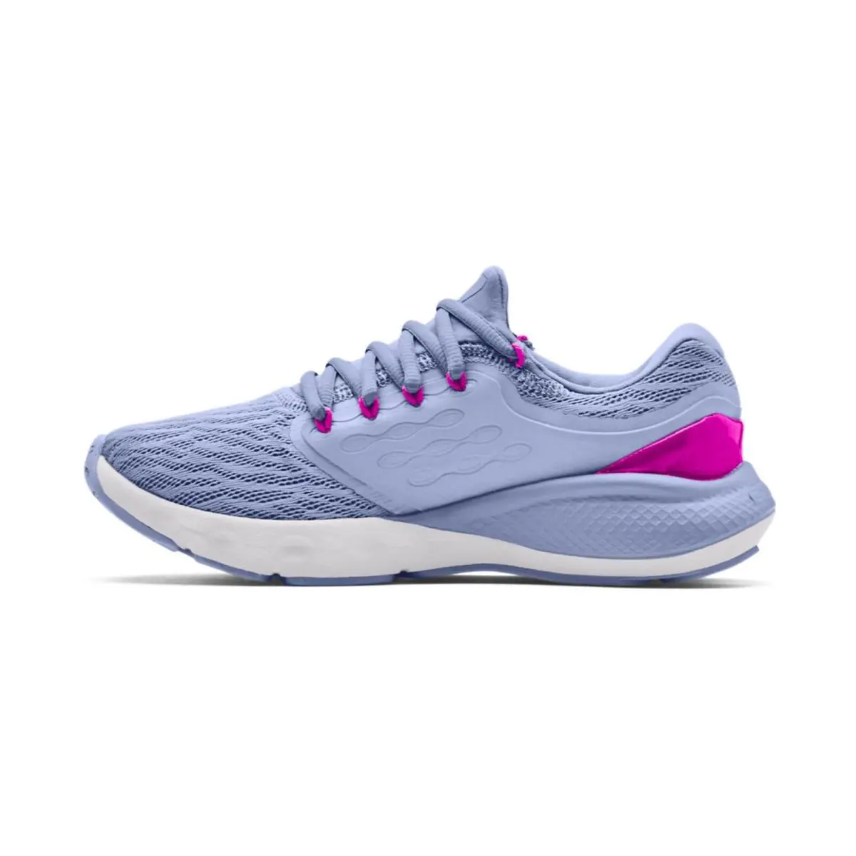 3023565-401 Womens Under Armour Charged Vantage - Washed Blue-Halo Gray-Meteor Pink