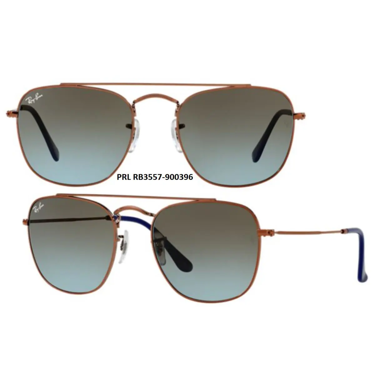 Ray-ban Sunglasses RB3557 Series Multiple Colors Avaliable New/authentic 900396 (Bronze-Copper Blue/Brown) by Ray-Ban
