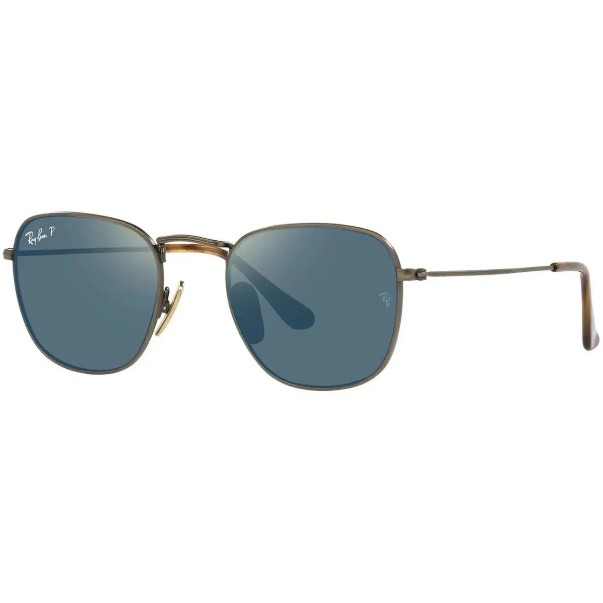 Ray-ban Frank Titanium Polarized Sunglasses - RB8157 - XS 48-20mm 9207/T0/DemiAntiqueGold/BlueMirrorGold by Ray-Ban