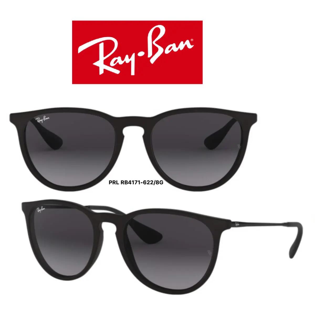 Ray Ban Sunglasses RB4171 Erika - Multiple Colors RB4171 622/8G by Ray-Ban
