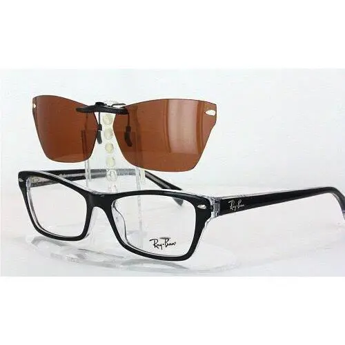 Ray-Ban sunglasses - Ray-Ban RB5256-52X16 Polarized Clip-On Sunglasses - Grey, Revo Blue Mirrored, and 12 other lens s to choose: REVO Blue Mirrored