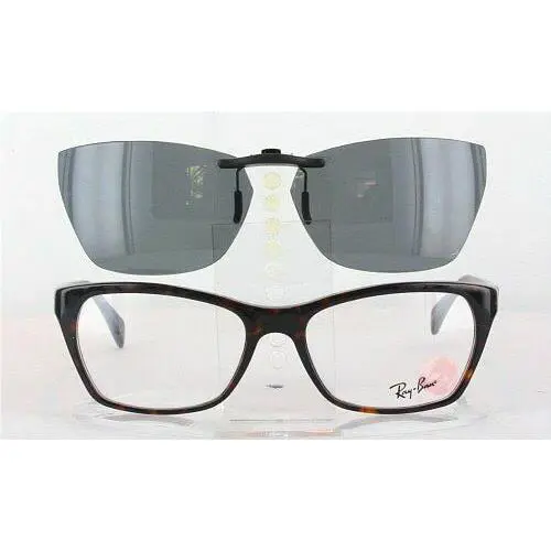 Ray-Ban sunglasses - Ray-Ban 5298-55X17 Polarized Clip-On Sunglasses - Grey, Revo Blue Mirrored, and 12 other lens s to choose: REVO Blue Mirrored
