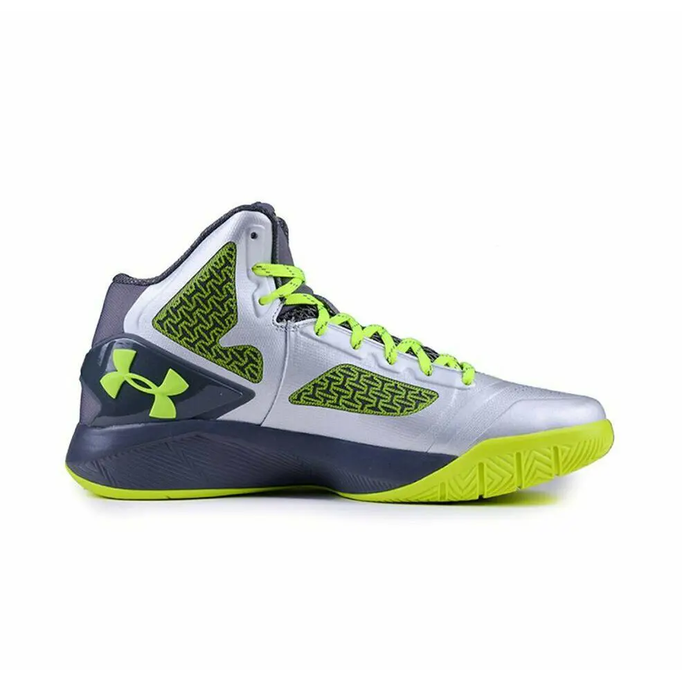 Men Under Armour Clutchfit Drive 2 Silver Grey Basketball Shoes 1258143 Size 4.5 - Silver