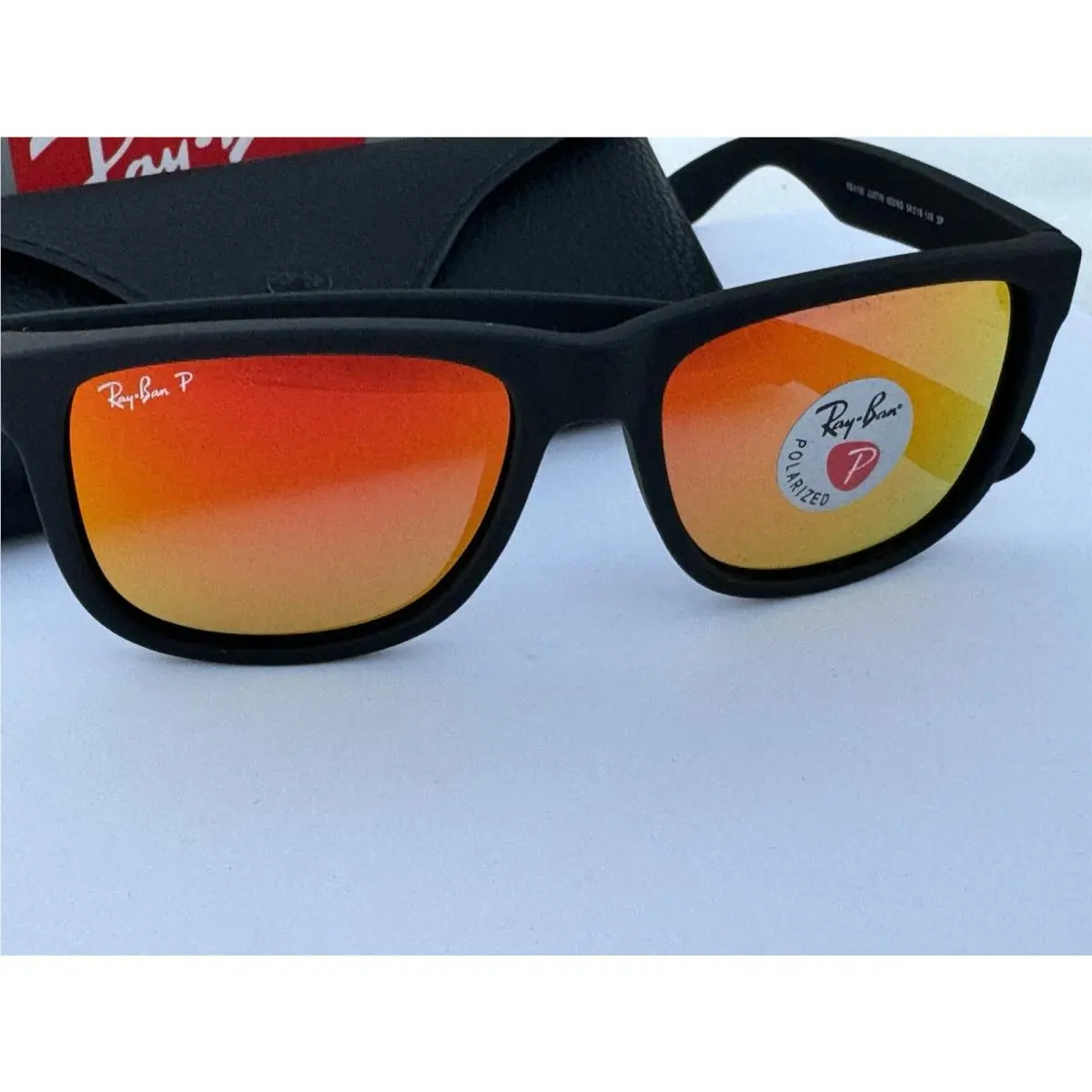 Ray-Ban sunglasses - Ray-Ban JUSTIN - JUSTIN - Frame: Black, Lens: Orange, Frame/Lens: Orange Mirror Flash