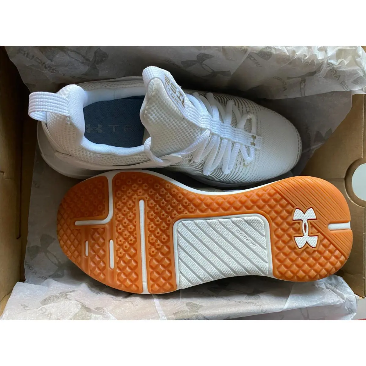 Under Armour shoes - Under Armour HOVR Rise 2 LUX - 3023010-102 - white/gold 20