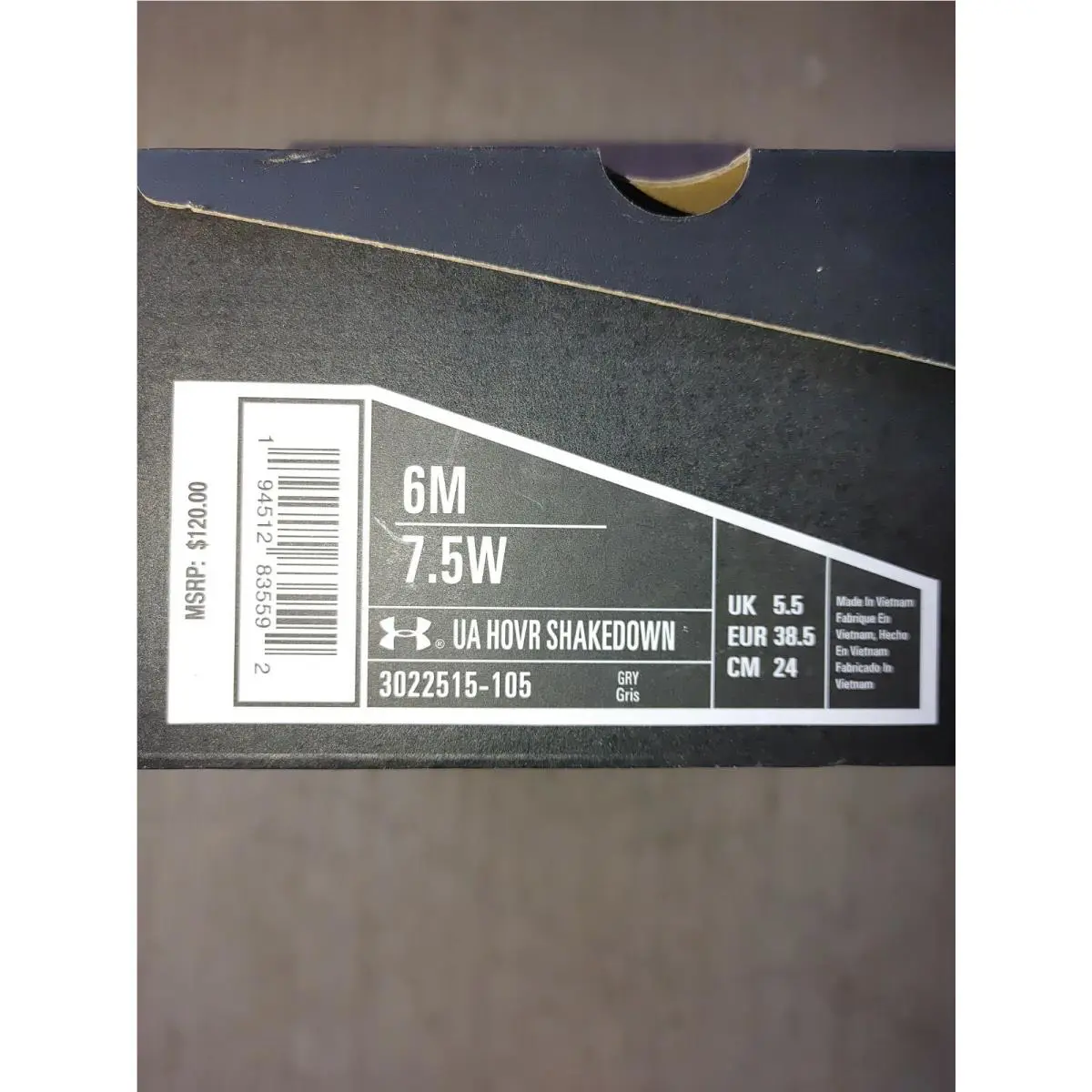 Under Armour shoes - UA HOVR SHAKEDOWN - HOVR SHAKEDOWN - 3022515 - Gray 0