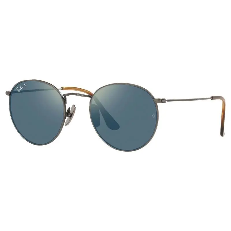 Ray-ban Round Titanium Polarized Sunglasses - RB8247 - S 50-21mm - Frame: Multicolor