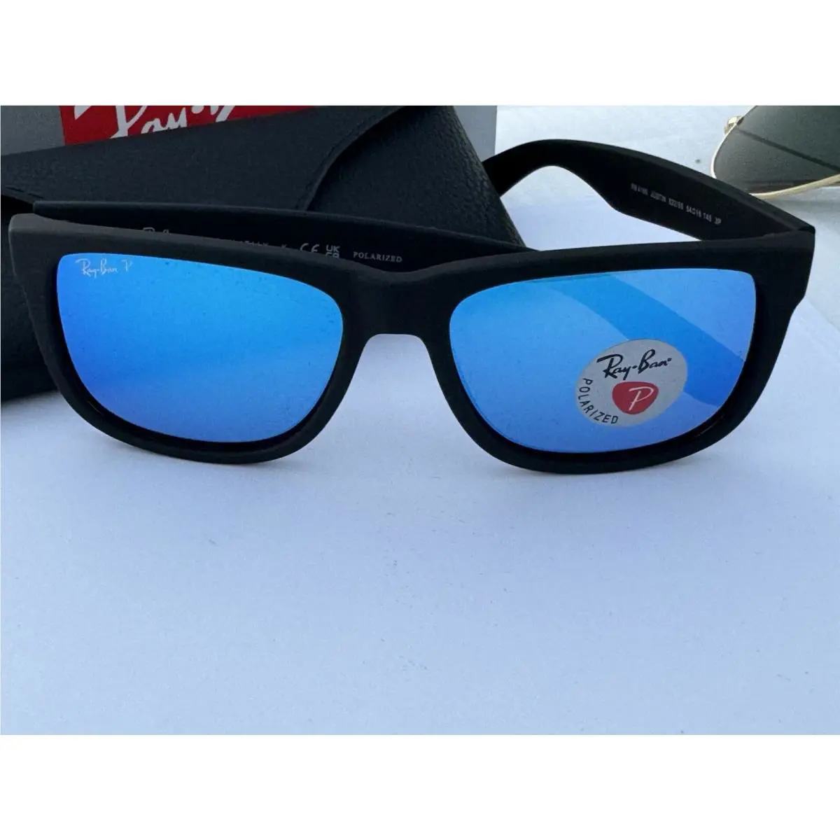 Ray-Ban sunglasses - Ray-Ban JUSTIN - JUSTIN - Frame: Black, Lens: Blue, Frame/Lens: Blue Mirror Flash