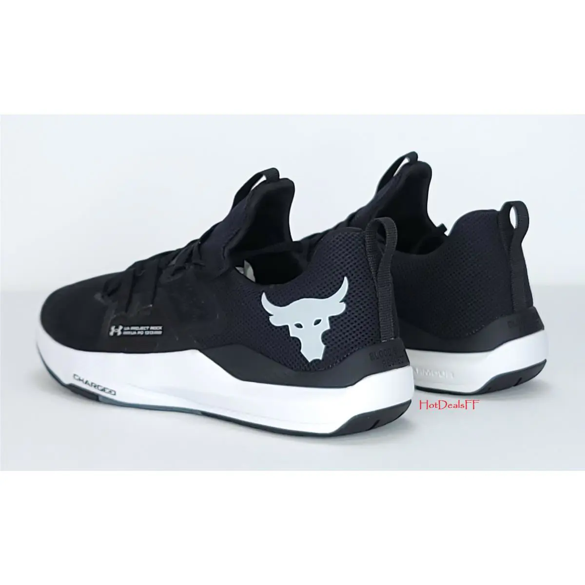 Under Armour shoes - Under Armour Project Rock - Project Rock - 3023006 - Black, Manufacturer: Black / White 8