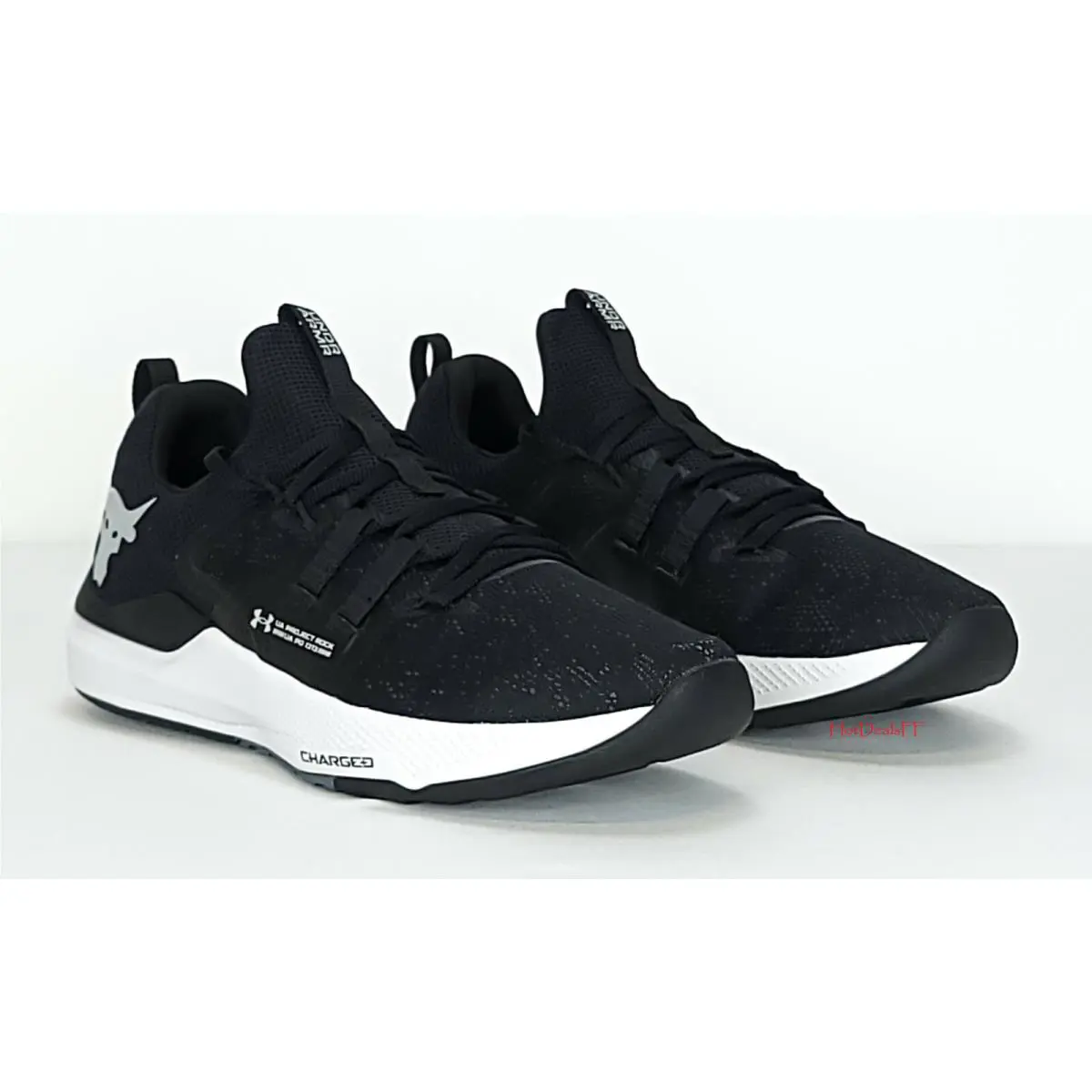 Under Armour shoes - Under Armour Project Rock - Project Rock - 3023006 - Black, Manufacturer: Black / White 7