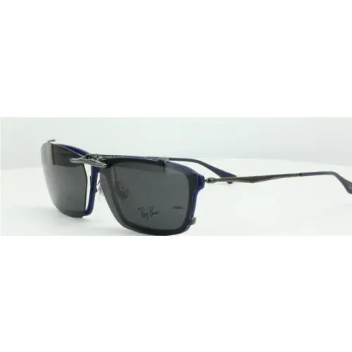 Ray-Ban sunglasses - Ray-Ban RB7038-55X16-T Polarized Clip-On Sunglasse - Grey, Revo Blue Mirrored, and 12 other lens s to choose: REVO Blue Mirrored