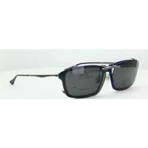 Ray-Ban sunglasses - Ray-Ban RB7038-55X16-T Polarized Clip-On Sunglasse - Grey, Revo Blue Mirrored, and 12 other lens s to choose: REVO Blue Mirrored