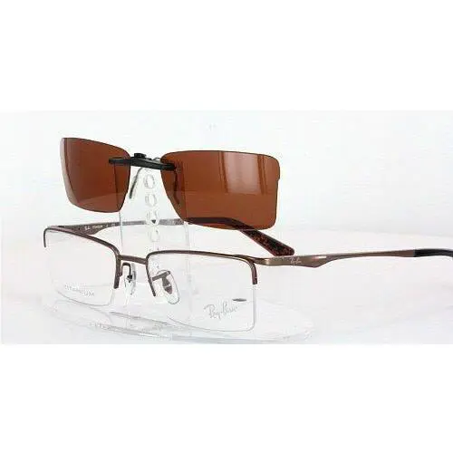 Ray-Ban sunglasses - Ray-Ban RB8678-51X18 Polarized Clip-On Sunglasses - Grey, Revo Blue Mirrored, and 12 other lens s to choose: REVO Blue Mirrored