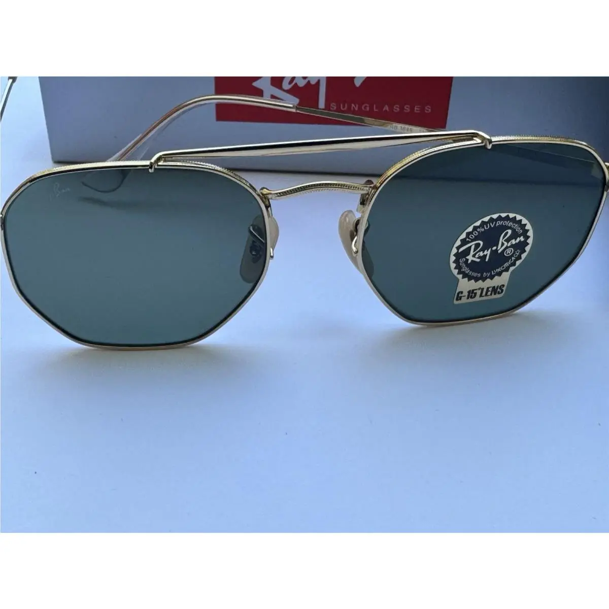 Ray-ban RB3648 001 The Marshal Sunglasses Arista/G-15 Green Classic Lenses 54mm
