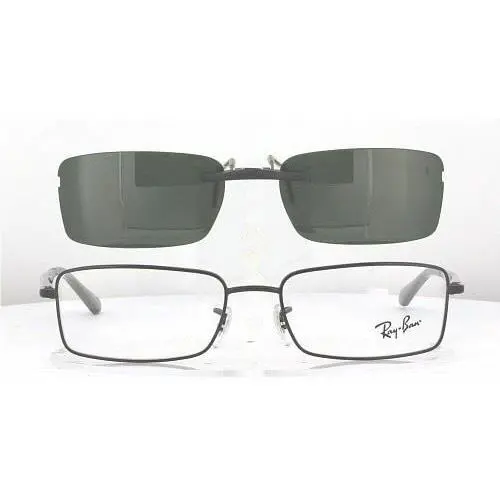 Custom Made For Ray-ban 6211-53X17-F Polarized Clip-on Sunglasses Eyeglasses No