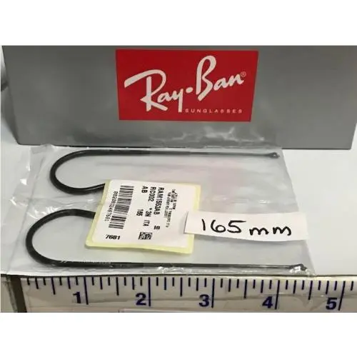 Ray Ban Replacement Wrap Around Cable Arm Black 155 160 165 170 180mm 165mm by Ray-Ban