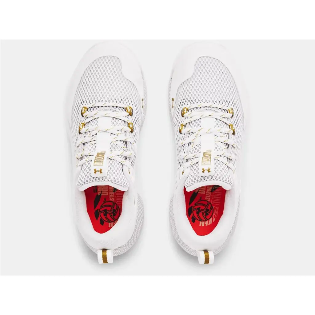 Under Armour shoes - Under Armour HVR Block City - White/Gold 8