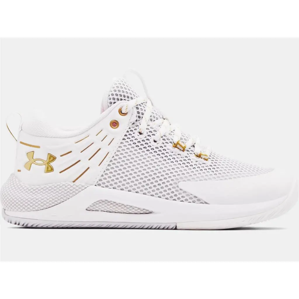 Under Armour shoes - Under Armour HVR Block City - White/Gold 4