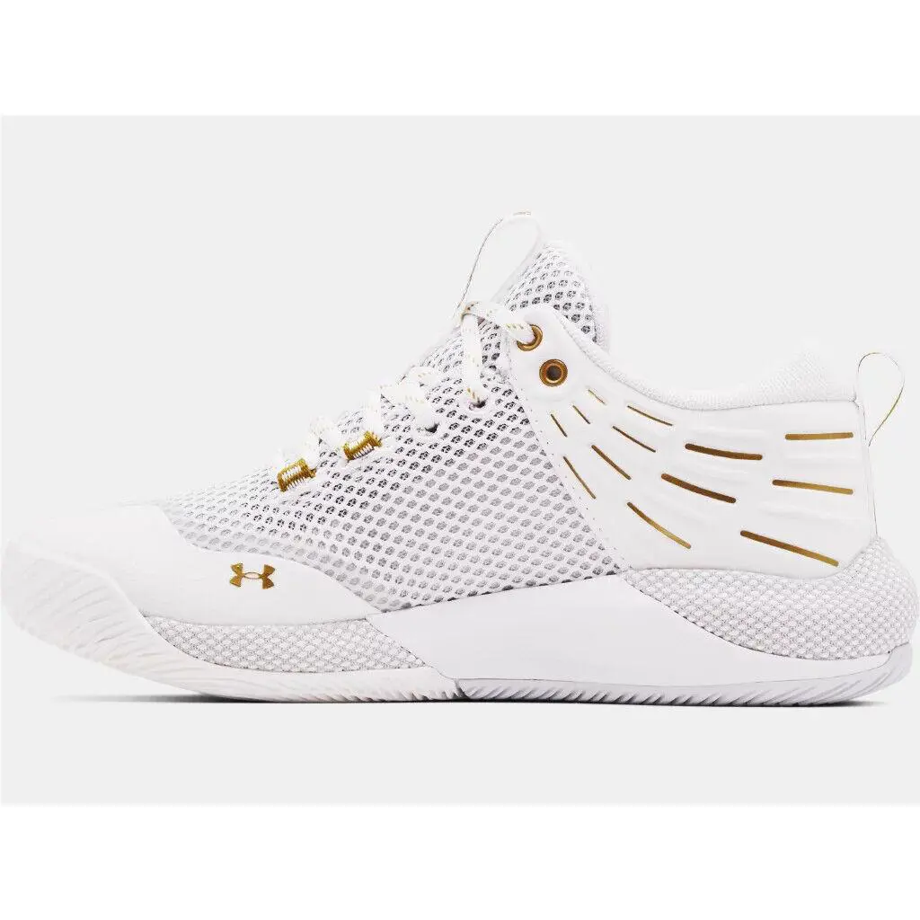 Under Armour shoes - Under Armour HVR Block City - White/Gold 5