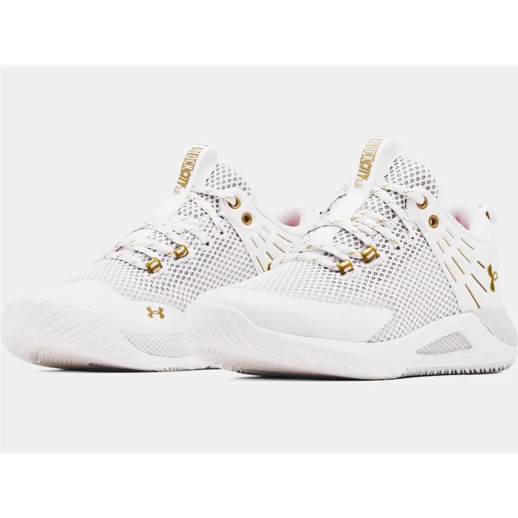 Under Armour shoes - Under Armour HVR Block City - White/Gold 6