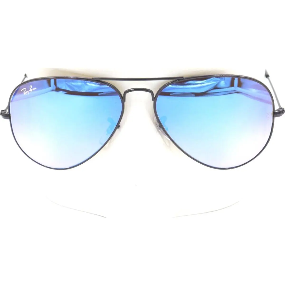 Ray-ban Metal Aviator Black Brown Mirror Blue Sunglasses RB3025 002/4O 55 or 58