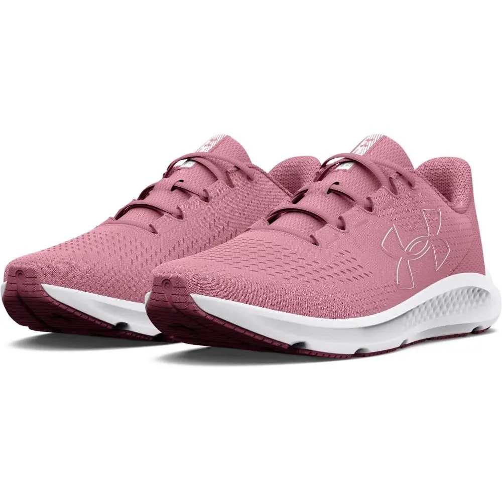 Under Armour 3026523 Women`s UA Charged Pursuit 3 Big Logo Running Athletic - Pink Elixir