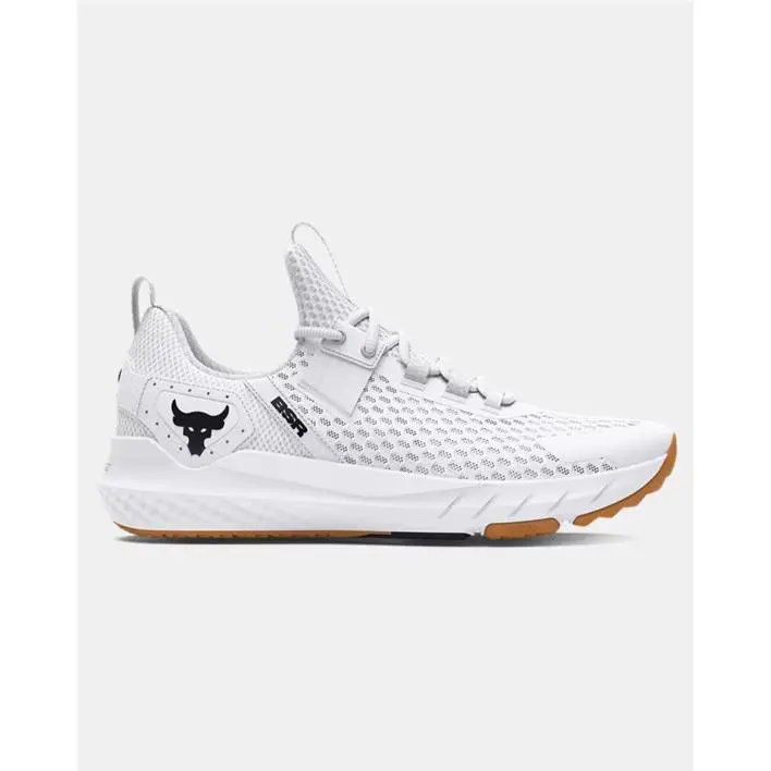 Under Armour Project Rock Bsr 4 Black and White Castlerock White Training Shoes
