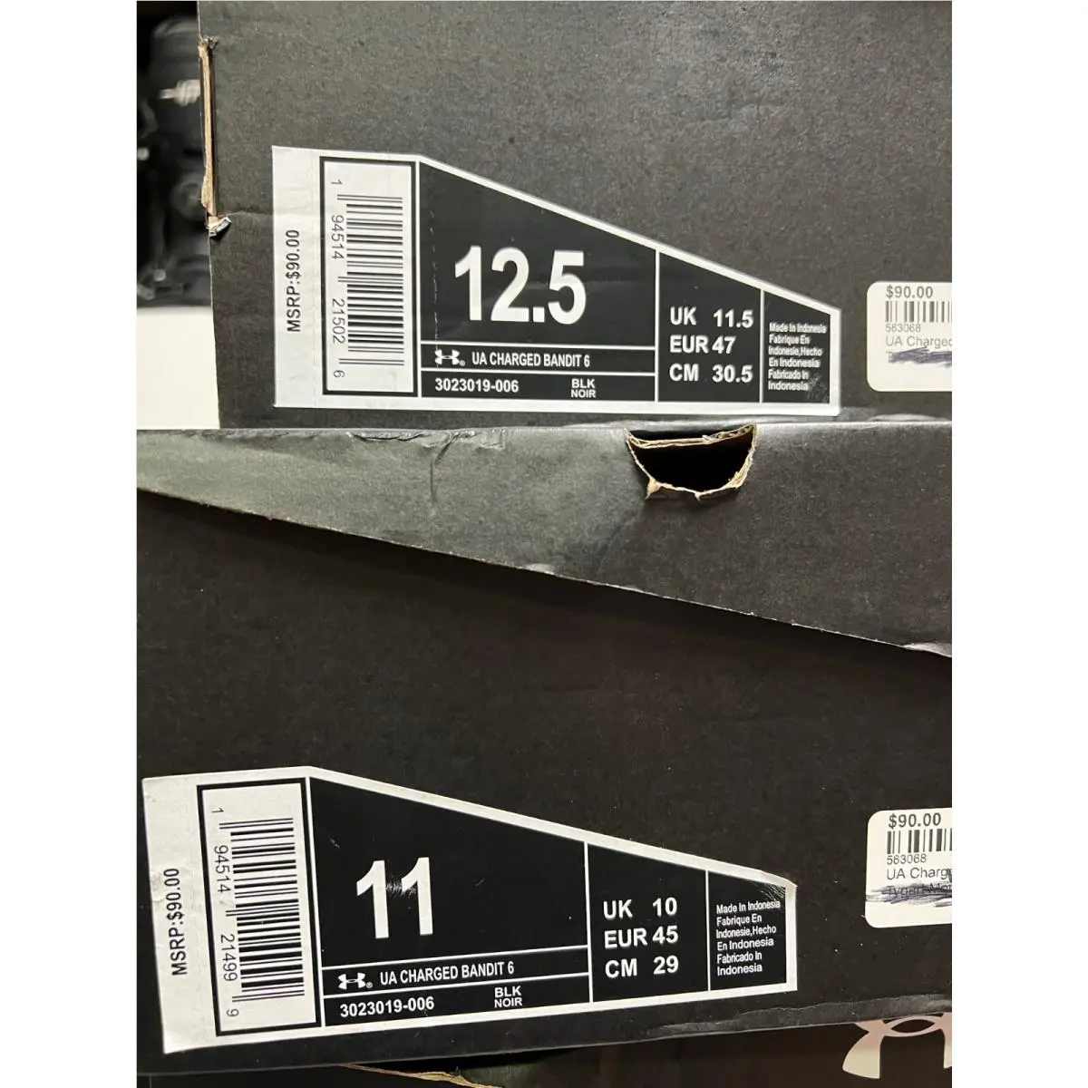 Under Armour shoes - Charged Bandit 6 - Charged Bandit - 3023019-006 - Black 16