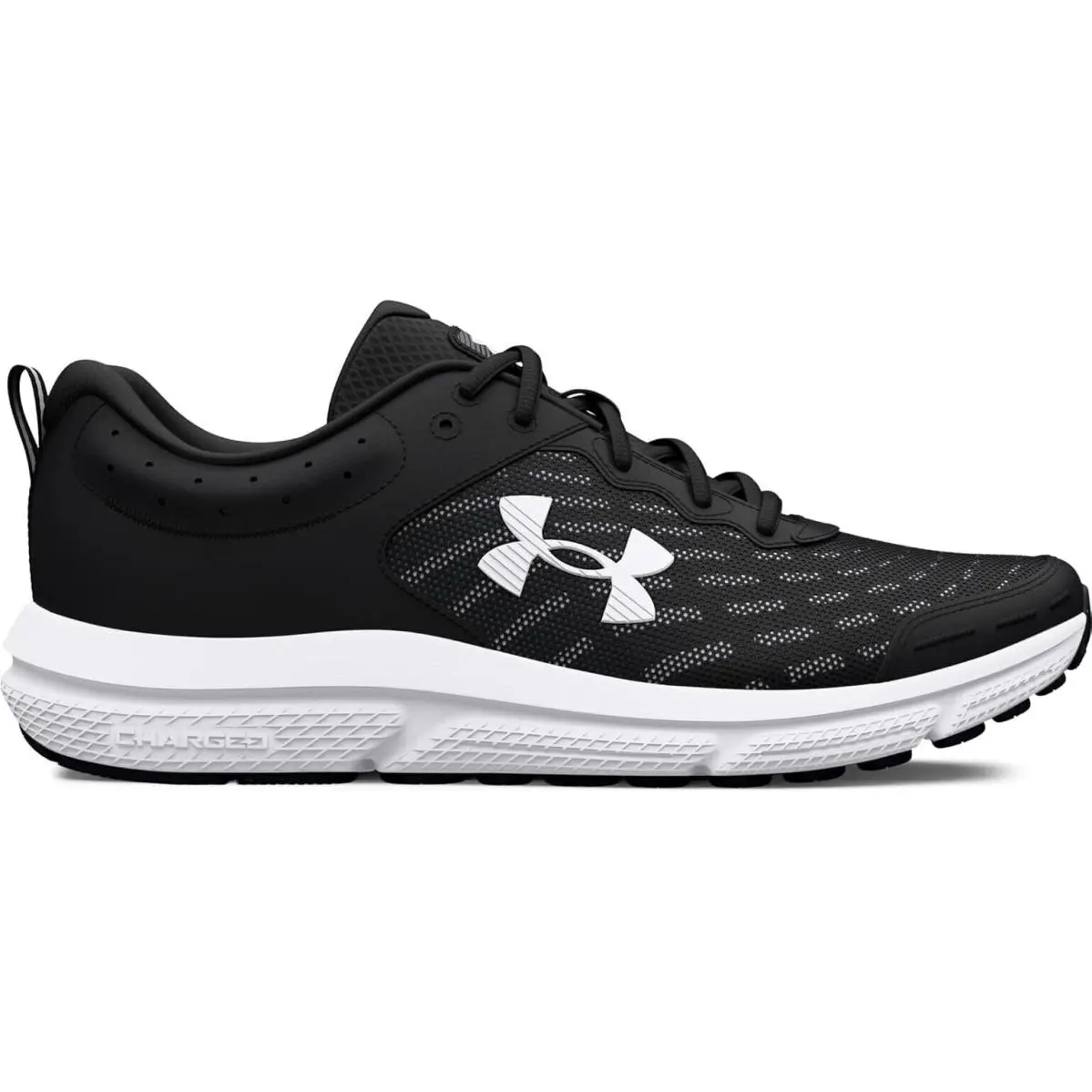 Under Armour Charged Assert 10 Men`s Running Shoes Black White 3026175 001