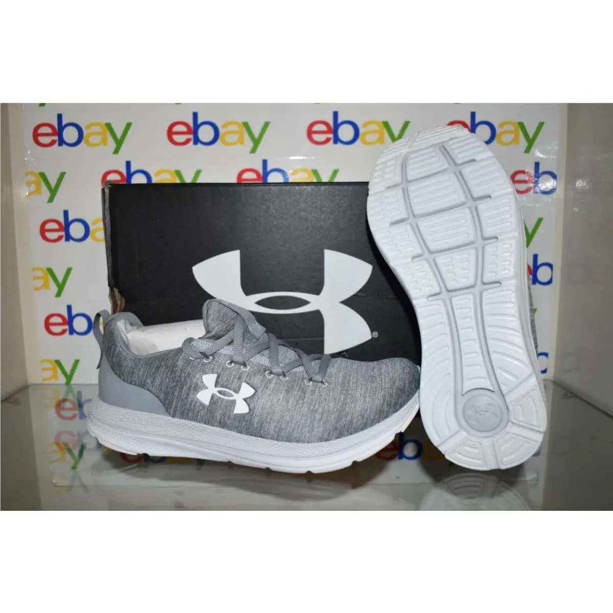 Under Armour Women`s UA Charged Impulse Sport Running Shoes 3022566 101 Gray