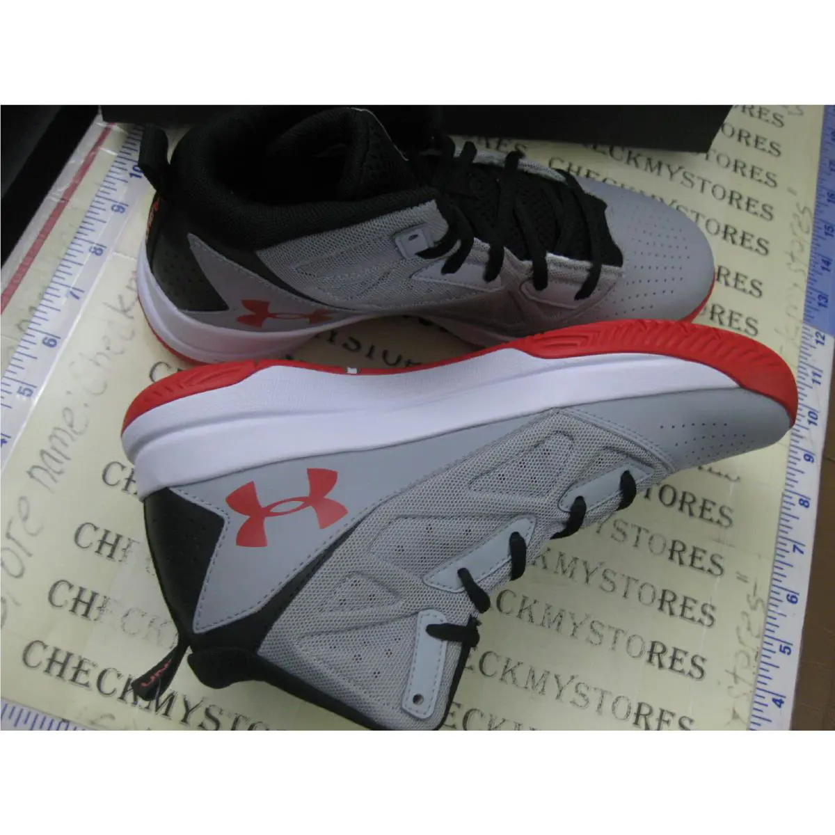 Under Armour shoes - GREY BLACK RED WHITE 2