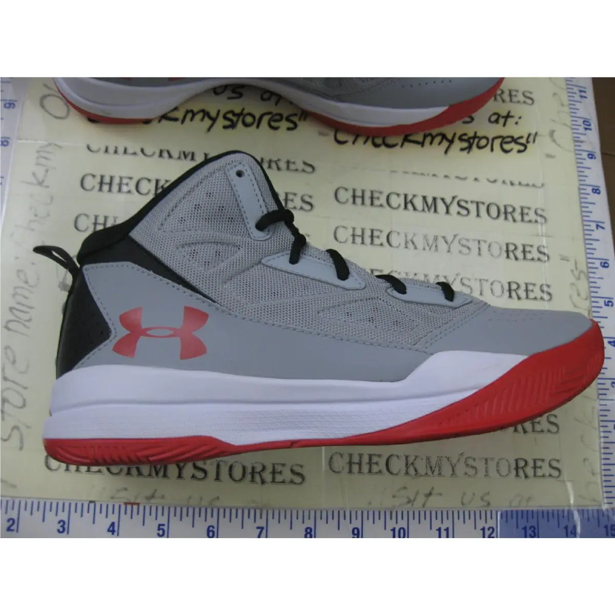 Under Armour shoes - GREY BLACK RED WHITE 17