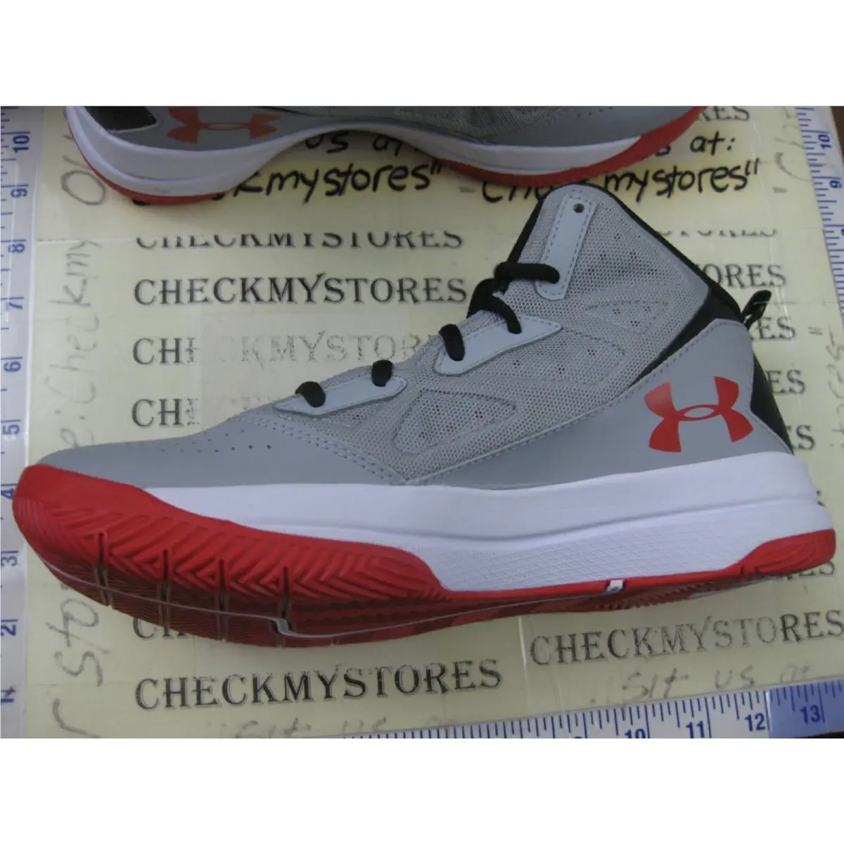 Under Armour shoes - GREY BLACK RED WHITE 18