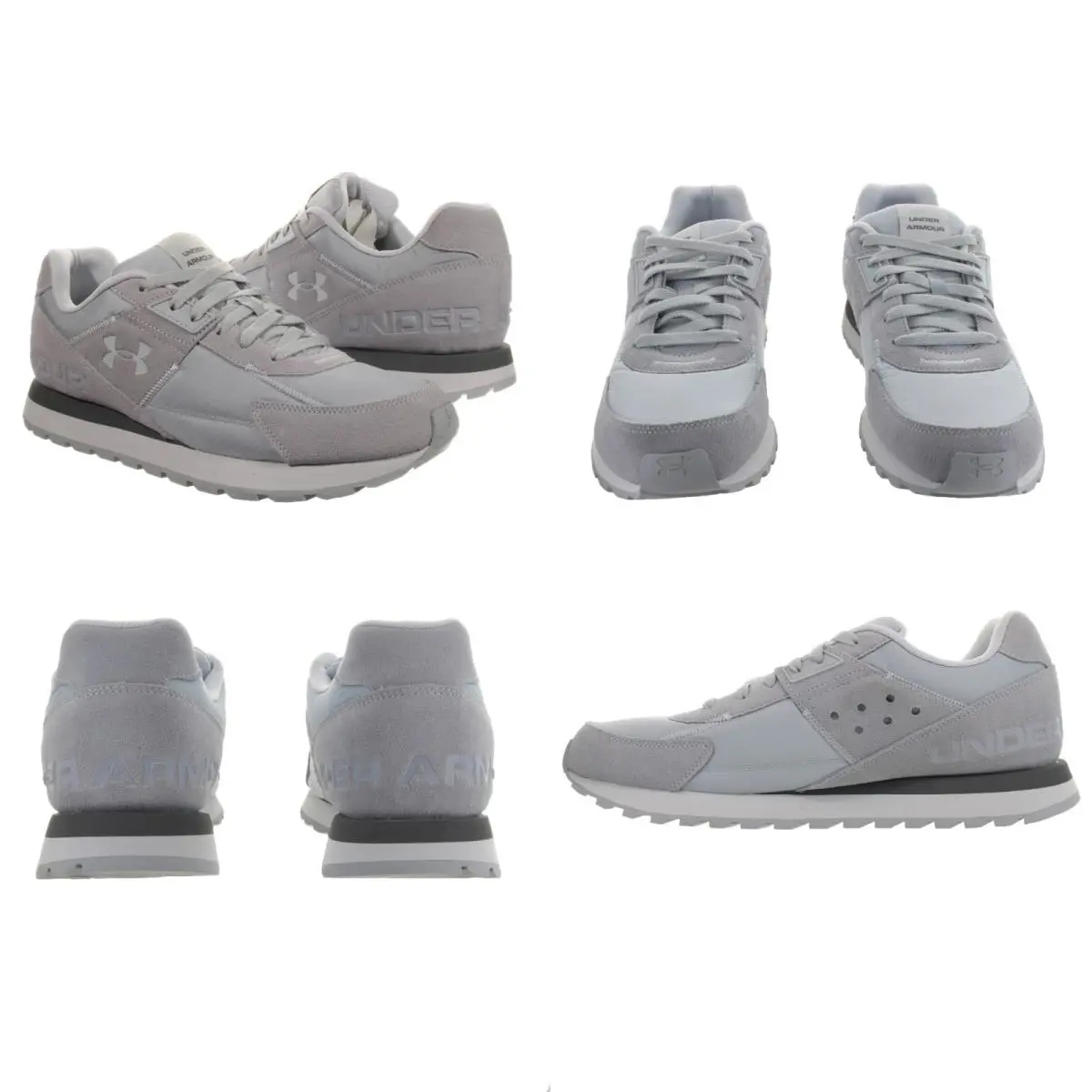 Under Armour Men`s Essential Mod Gray - White Running Shoes