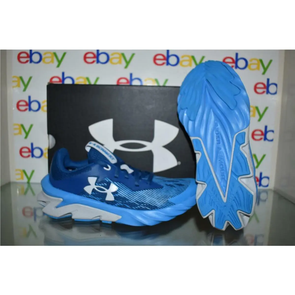 Under Armour Scramjet GS 3022611-403 Blue/gray Kids Running Shoes